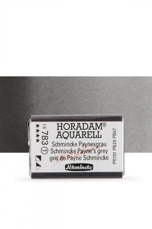 Schmincke Horadam Aquarell Tam Tablet Sulu Boya Schmincke Payne's Grey 783 S.1 - 1