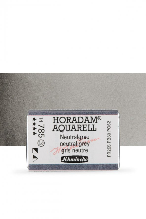 Schmincke Horadam Aquarell Tam Tablet Sulu Boya Neutral Grey 785 S.3