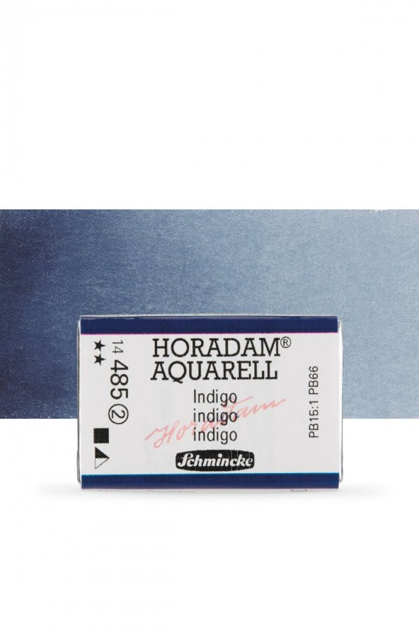 Schmincke Horadam Aquarell Tam Tablet Sulu Boya Indigo 485 S.2