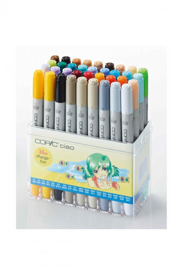 Copic Ciao Marker Kalemi Manga 36lı Set
