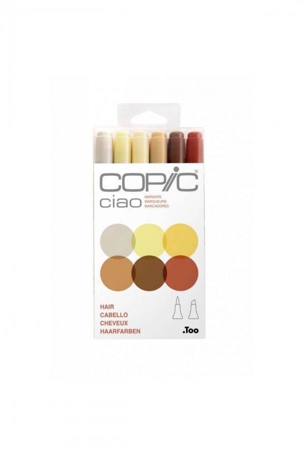 Copic Ciao Marker Kalemi Hair 6'lı Set