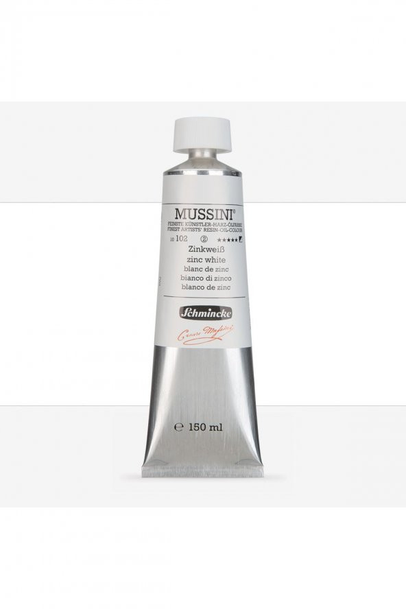 Schmincke Mussini Yağlı Boya 150ml Zinc White 102 S.2