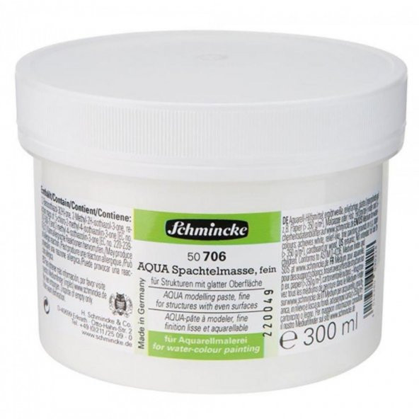 Schmincke  Medium 706 Aqua Modelling Paste Fine İnce Astar 250 ml
