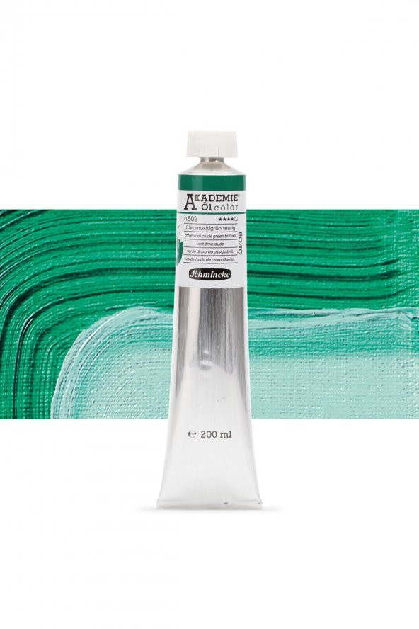 Schmincke Akademie Yağlı Boya 200ml S.1 502 Chromium Oxide Green Brilliant