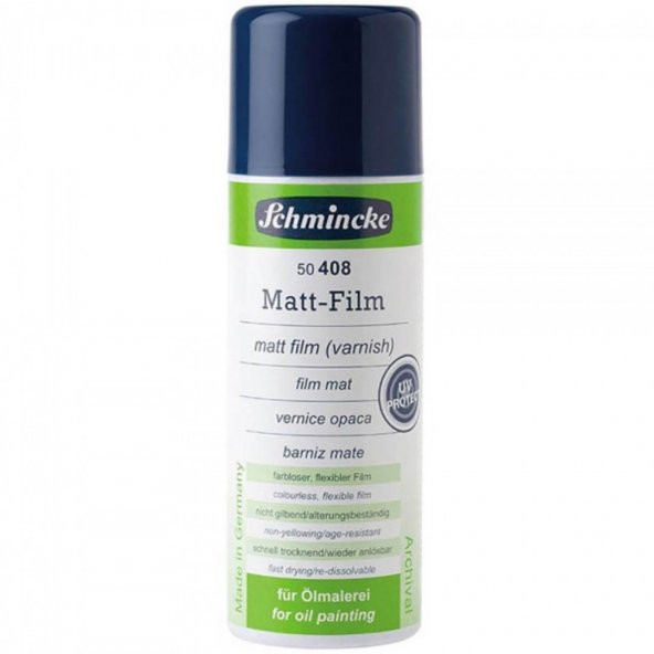 Schmincke Matt Film Varnish Yağlı Boya Mat Final Sprey Vernik 408 300 ml