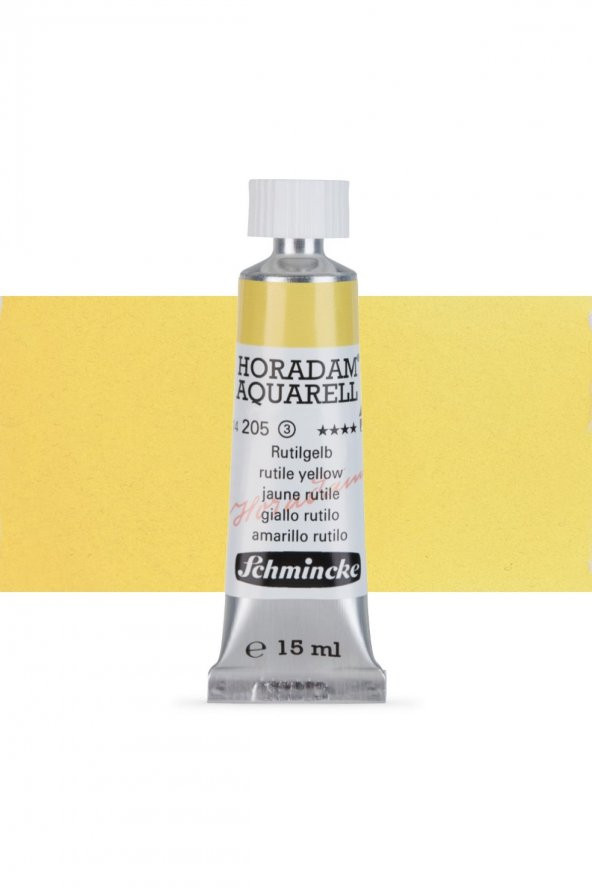 Schmincke Horadam Aquarell Tube Tüp Sulu Boya 15ml Rutile Yellow 205 S.3