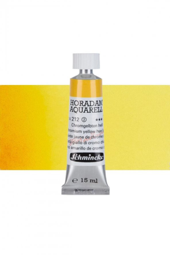 Schmincke Horadam Aquarell Tube Tüp Sulu Boya 15ml Chrome Yellow Light 212 S.2