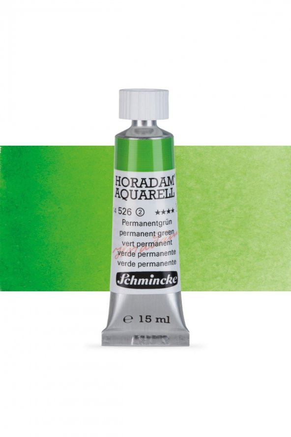 Schmincke Horadam Aquarell Tube Tüp Sulu Boya 15ml Permanent Green 526 S.2