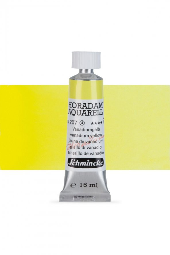 Schmincke Horadam Aquarell Tube Tüp Sulu Boya 15ml Vanadium Yellow 207 S.4