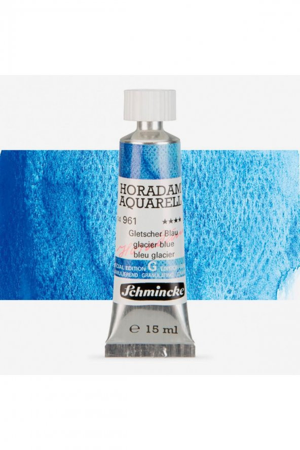 Schmincke Horadam Aquarell Tube 15ml Super Granulation Seri 962 Glacier Turquoise