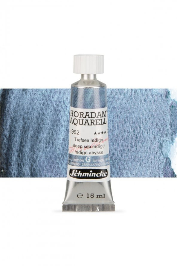 Schmincke Horadam Aquarell Tube 15ml Super Granulation Seri 952 Deep Sea Indigo