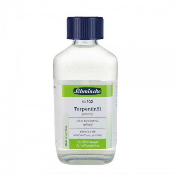 Schmincke Oil Of Turpentine Refined 102 200 ml (Rafine Terebentin Yağı)