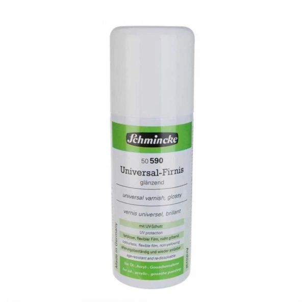 Schmincke Universal Varnish Genel Amaçlı Uv Korumalı Parlak Final Sprey Vernik 590 150 ml