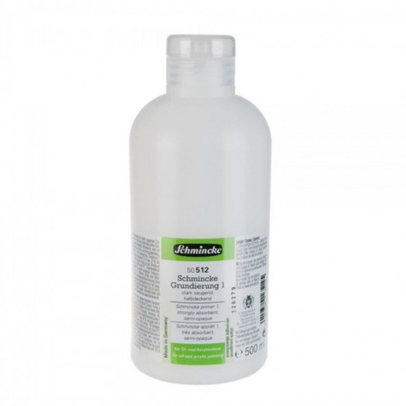 Schmincke Primer 1 Strongly Absorbent Semi-Opaque 512 500ml (Tam Emici Astar) - 1