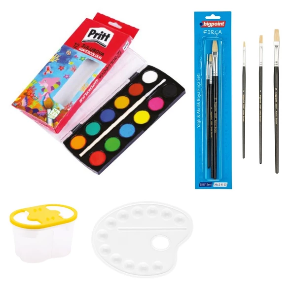 Pritt Sulu Boya 12 Renk İlk Okul Başlangıç Seti