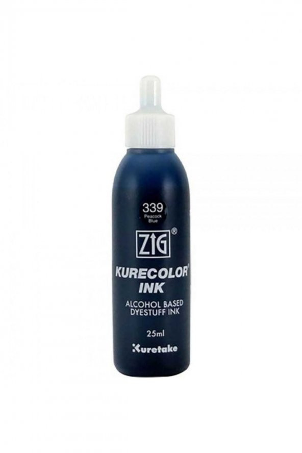 Zig Kurecolor Refill Ink Mürekkep 25ml 339 Peacock Blue