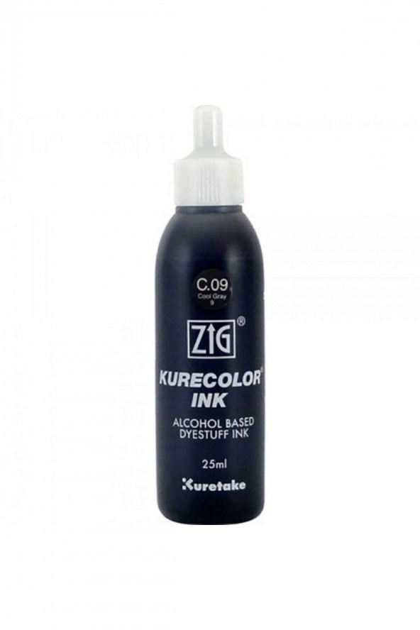 Zig Kurecolor Refill Ink Mürekkep 25ml C09 Cool Gray 9