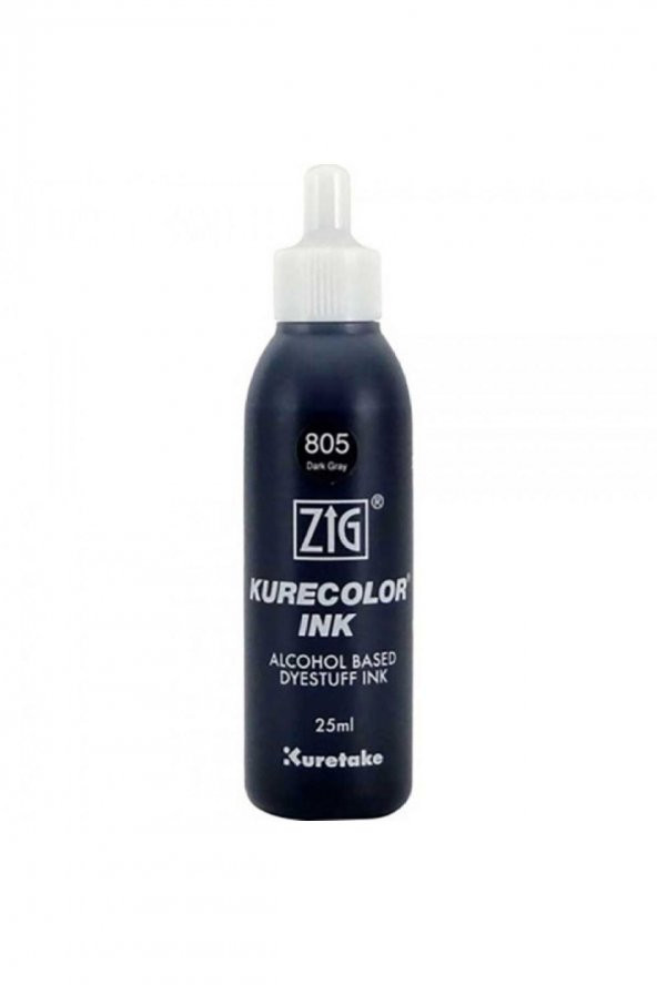 Zig Kurecolor Refill Ink Mürekkep 25ml 805 Dark Gray