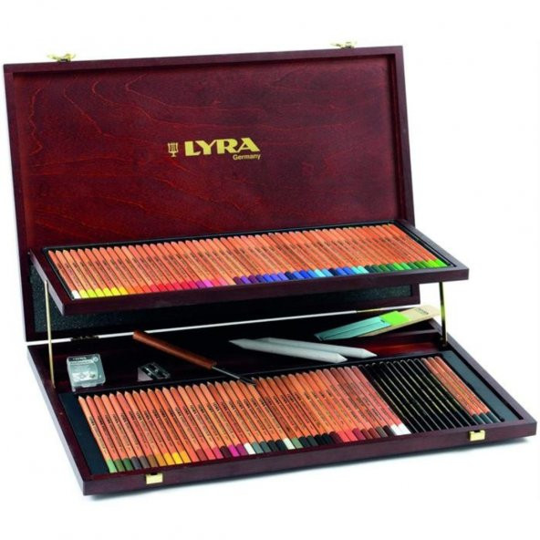 LYRA Rembrandt Polycolor Kuru Boya Kalemi 106 Parça Ahşap Set