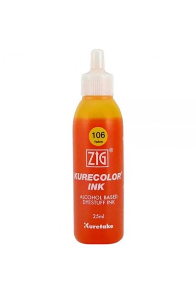 Zig Kurecolor Refill Ink Mürekkep 25ml 106 Yellow