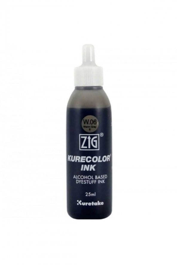 Zig Kurecolor Refill Ink Mürekkep 25ml W06 Warm Gray 6