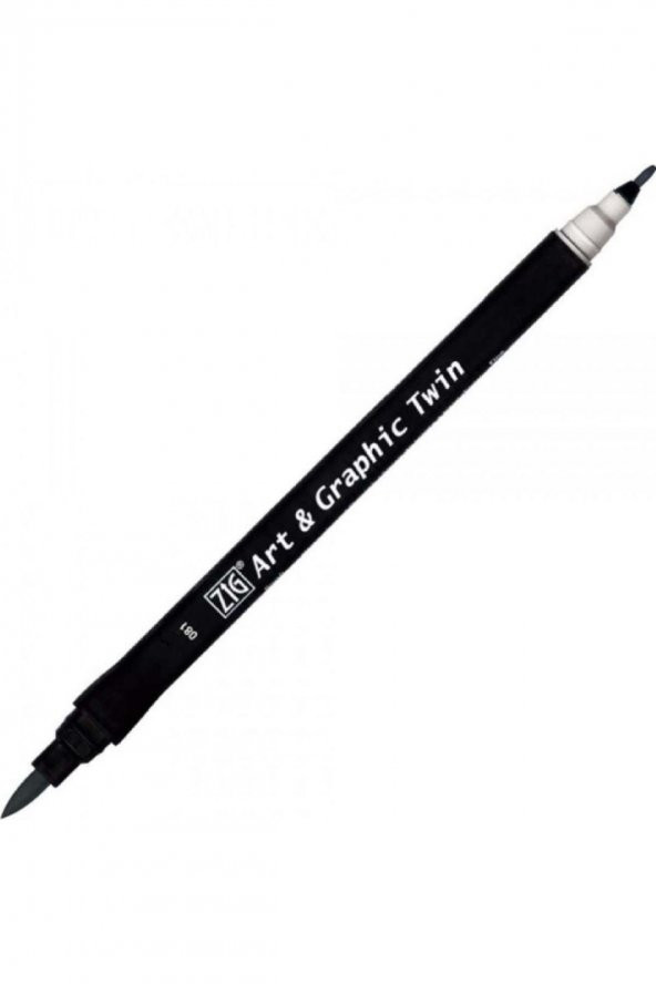 Zig Art & Graphic Twin TUT-80 Fırça Uçlu Marker Dawn Gray 081