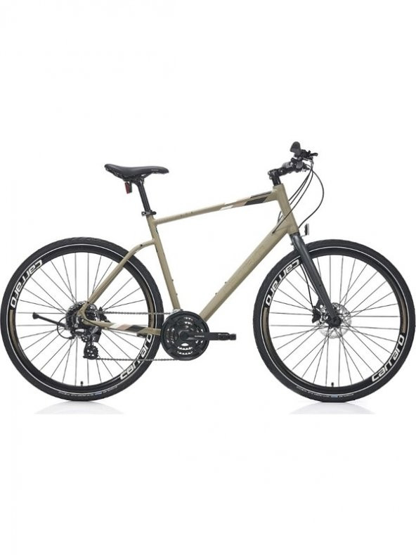 Carraro Sportive 324 28 Jant 24 Vites 56 cm Hidrolik Disk Fren Şehir Bisikleti-Mat Haki Yeşil