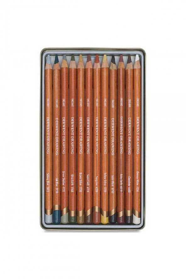 Derwent Drawing Pencil 12'li Teneke Kutu (Çizim Kalemi) - 3