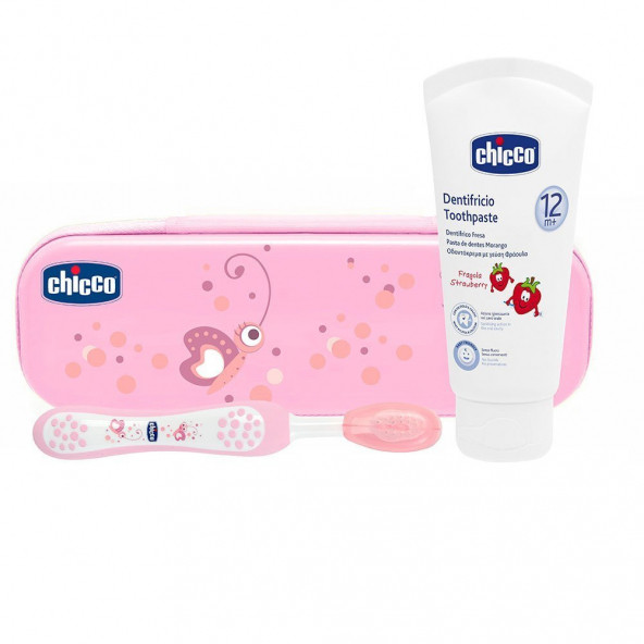 Chicco Diş Fırçası Seti Pembe