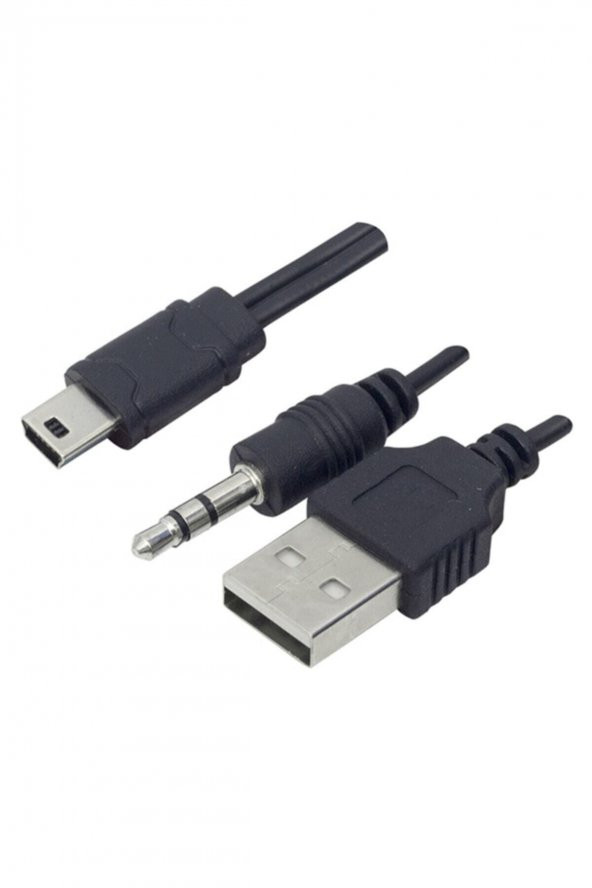 Usb To Aux - 5 Pin Kablo (Müzik Kutusu Kablosu)* Pl-8624