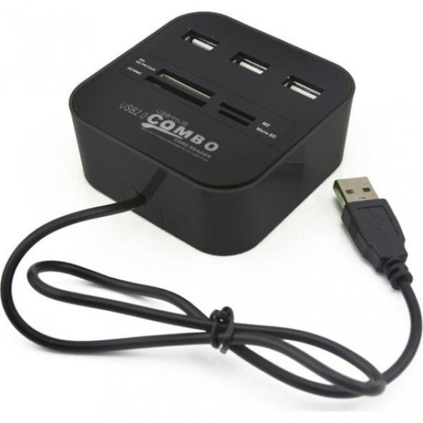 Kuvars Usb Kart Okuyucu 3 Port Usb Hub Çoğaltıcı Çoklayıcı