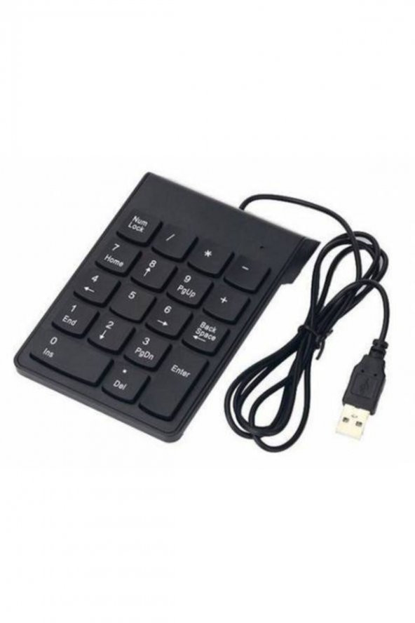 Platoon Numeric Keypad Numpad Usb Kablolu Keypad 18 Tuş Numerik Klavye