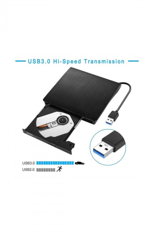 Harici Usb 3.0 Dvd Rw Writer Cd Dvd Yazıcı Okuyucu Optik Sürücü - 2