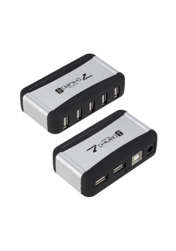 7 Port Usb Çoklayıcı Usb Hub Çoğaltıcı - Adaptörlü Pc Notebook (533633207) - Resim 2