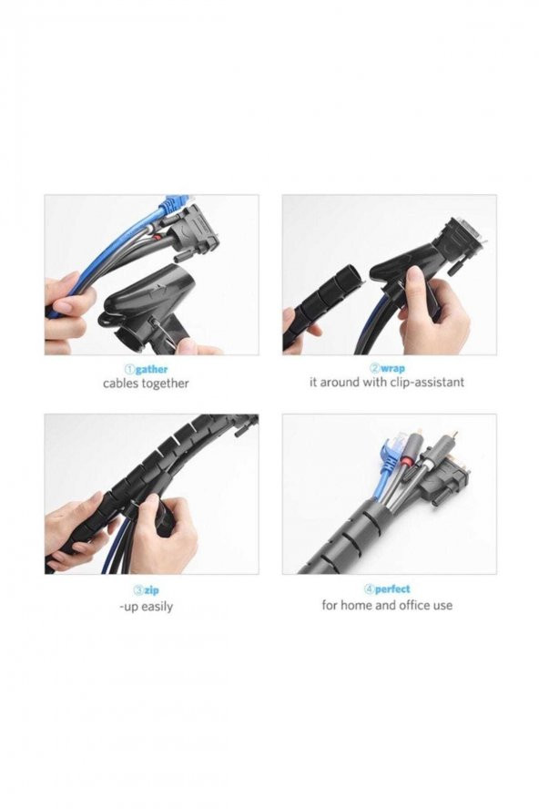 Spiral Kablo Toplayıcı Düzenleyici - 1.5 Metre - 3