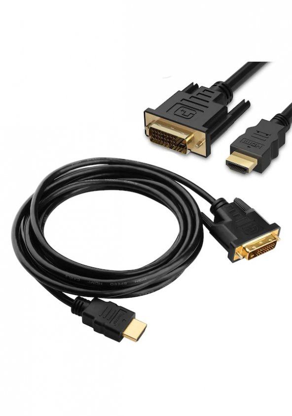 HDMI to DVI 24+1 Altın Uçlu Kablo 1.8 M - 2