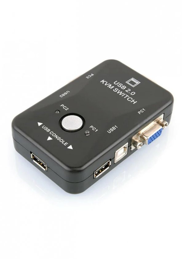 2 Port Usb Kvm Switch 2 Pc Kasa Tek Kontrol - 3