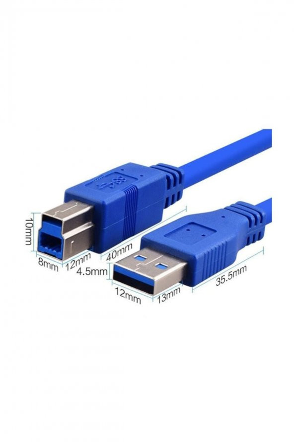 USB 3.0 Type-B Printer Kablosu - 1,5 Metre - 3