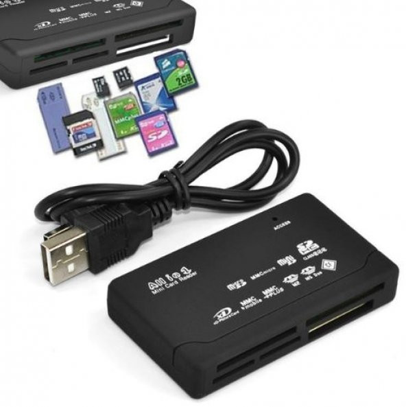 Çoklu Kart Okuyucu All in One 43 in 1 Cf Micro Sd Sd Mini Sd Sd Hc Card Reader - 2