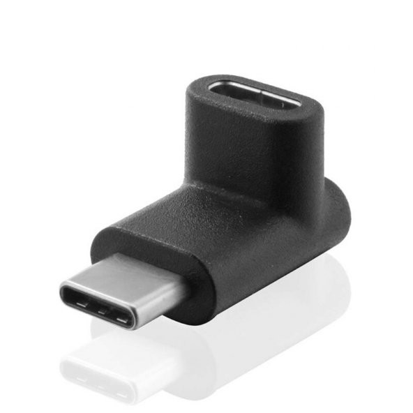Type C Usb 3.1 90 Derece Ters Düz Dirsek Köşe Erkek Dişi Çevirici Dönüştürücü Adaptör - 2