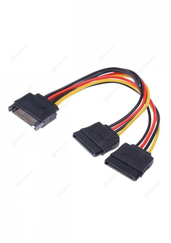 Sata To 2 X Sata Power Çoklayici Y Kablo