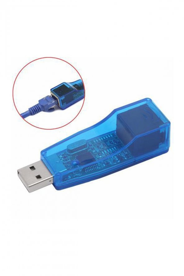 Usb Ethernet Kartı Lan Ethernet Kart Çevirici Dönüştürücü - Resim 2