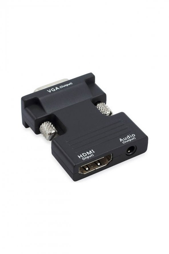 Hdmi To Vga Kablo Çevirici Dönüştürücü Adaptör Hdmı Ses Destekli - 3