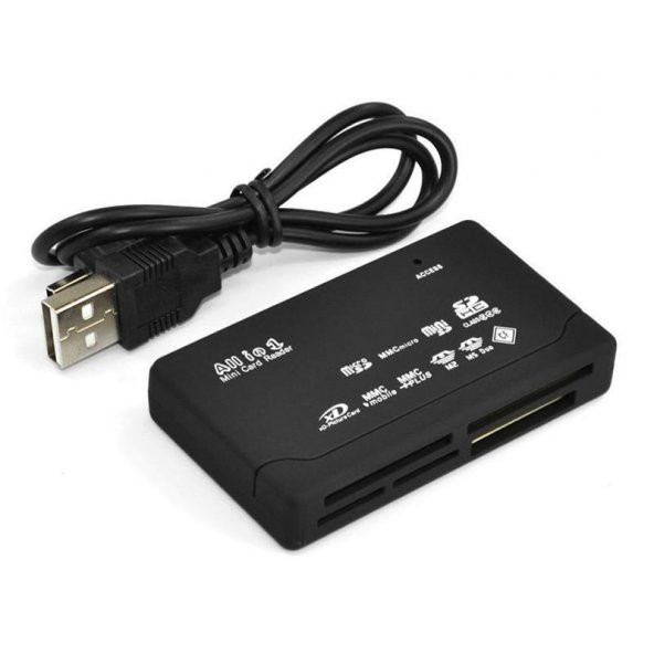 Çoklu Kart Okuyucu Compact Flash CF SD MMC CF MS Multi Card Reader - 2