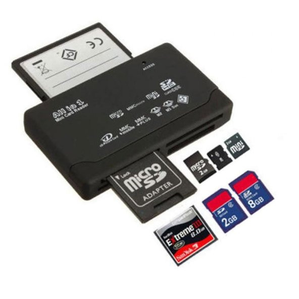 Çoklu Kart Okuyucu Compact Flash CF SD MMC CF MS Multi Card Reader - 3