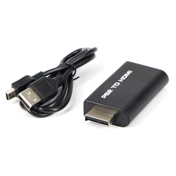 Ps2 To Hdmi Tv Kablosu Çevirici Adaptör Dönüştürücü Playstation 2 - Resim 2