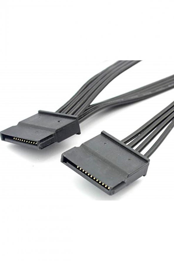 4355 Molex Ide 4 Pin To 5 Port Sata Power Hdd Güç Çoklayıcı Kablosu - 3