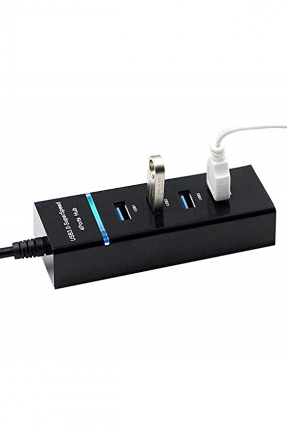 4360 4 Port Usb 3.0 Hub Switch Çoklayıcı Çoğaltıcı Adaptör - 3