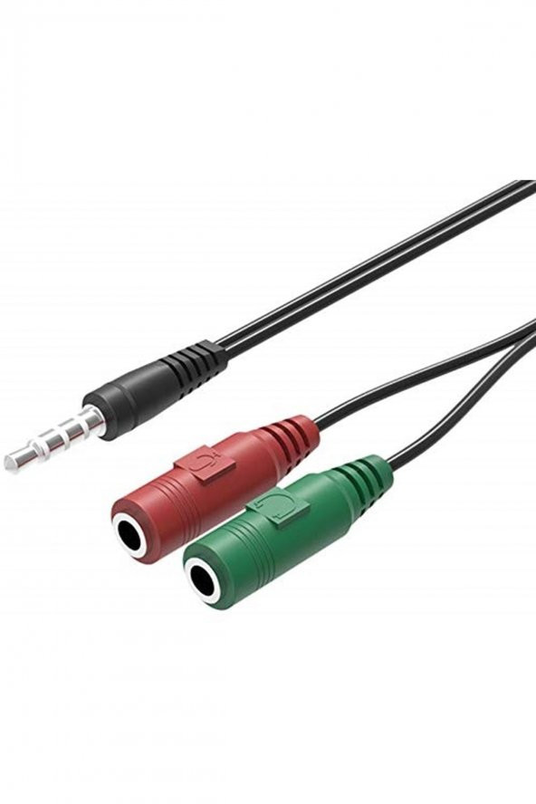4745 3.5mm Kulaklık Mikrofon Ayırıcı Çoklayıcı Switch Splitter - 2