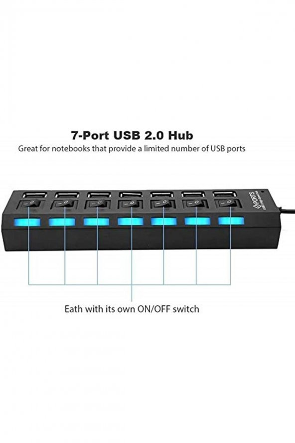 4874 7 Port Usb 2.0 Swith Çoklayıcı - 2